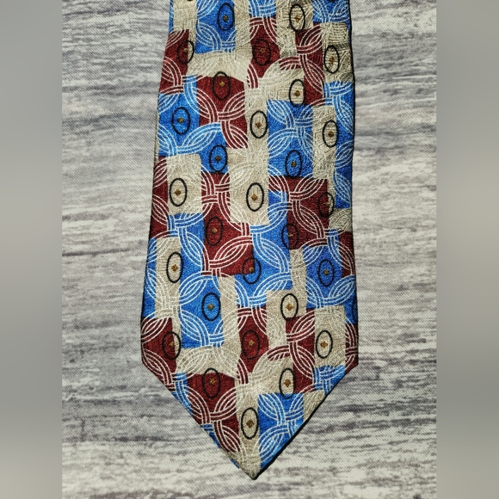 Viaggio 100% Silk Red & Blue‎ Tie